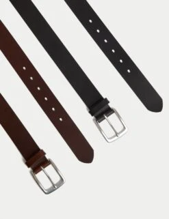 2 Pack Leather Belts -Marksandspencer Sale Store 2 pack leather belts 2