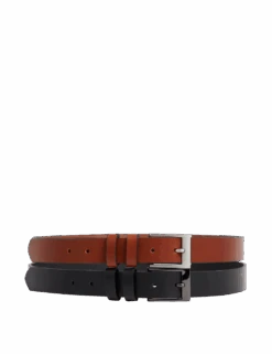 2 Pack Leather Smart Belts 7 2 Pack Leather Smart Belts -Marksandspencer Sale Store 2 pack leather smart belts