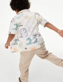 2pc Pure Cotton Abstract Shirt & T-Shirt Set (2-8 Yrs) -Marksandspencer Sale Store 2pc Pure Cotton Abstract Shirt T Shirt Set 2 8 Yrs 1 4