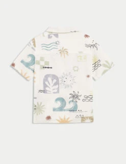 2pc Pure Cotton Abstract Shirt & T-Shirt Set (2-8 Yrs) -Marksandspencer Sale Store 2pc Pure Cotton Abstract Shirt T Shirt Set 2 8 Yrs 1 6