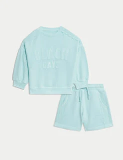 2pc Pure Cotton Beach Days Outfit (2-8 Yrs) 21 2pc Pure Cotton Beach Days Outfit (2-8 Yrs) -Marksandspencer Sale Store 2pc Pure Cotton Beach Days Outfit 2 8 Yrs 1 1
