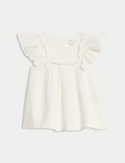 2pc Pure Cotton Ditsy Leggings Outfit (0-3 Yrs) -Marksandspencer Sale Store 2pc Pure Cotton Ditsy Leggings Outfit 0 3 Yrs 1 2