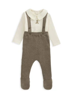 Mamas & Papas 2pc Pure Cotton Teddy Bear Outfit (0-12 Mths) -Marksandspencer Sale Store 2pc Pure Cotton Teddy Bear Outfit 0 12 Mths 1 6