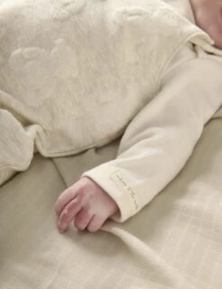 Mamas & Papas 2pc Pure Cotton Teddy Top & Bottom Outfit (0-12 Mths) -Marksandspencer Sale Store 2pc Pure Cotton Teddy Top Bottom Outfit 0 12 Mths 1 6