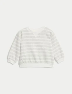 2pc Cotton Rich Striped Top & Jeans Outfit (0-8 Yrs) -Marksandspencer Sale Store 2pc cotton rich striped top and jeans outfit 0 8 yrs 1 3