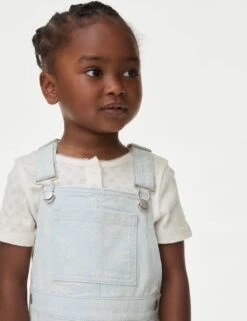 2pc Denim Pinafore Outfit (2-8 Yrs) -Marksandspencer Sale Store 2pc denim pinafore outfit 2 8 yrs 1 7
