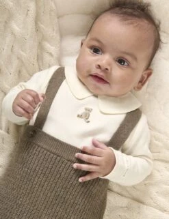 Mamas & Papas 2pc Pure Cotton Teddy Bear Outfit (0-12 Mths) -Marksandspencer Sale Store 2pc pure cotton teddy bear outfit 0 12 mths 1 11