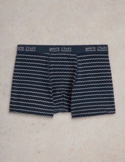 WHITE STUFF 2pk Cotton Rich Striped Boxers -Marksandspencer Sale Store 2pk Cotton Rich Striped Boxers 2