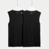 2pk Sport Sleeveless Vest With Stretch -Marksandspencer Sale Store 2pk Sport Sleeveless Vest with Stretch