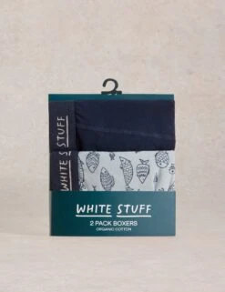 WHITE STUFF 2pk Cotton Rich Fish Boxers -Marksandspencer Sale Store 2pk cotton rich fish boxers 5