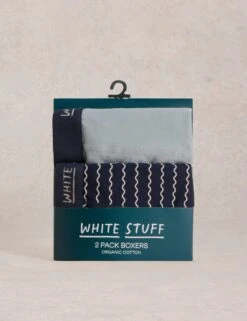 WHITE STUFF 2pk Cotton Rich Striped Boxers -Marksandspencer Sale Store 2pk cotton rich striped boxers 5