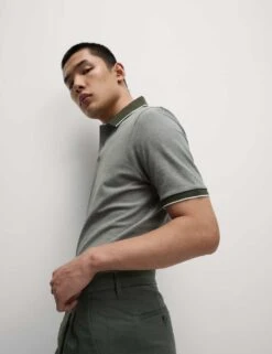2pk Cotton Rich Tipped Polo Shirts -Marksandspencer Sale Store 2pk cotton rich tipped polo shirts 10