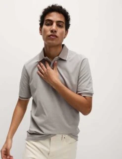 2pk Cotton Rich Tipped Polo Shirts -Marksandspencer Sale Store 2pk cotton rich tipped polo shirts 13