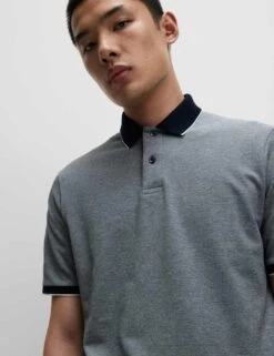 2pk Cotton Rich Tipped Polo Shirts -Marksandspencer Sale Store 2pk cotton rich tipped polo shirts 4