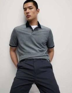 2pk Cotton Rich Tipped Polo Shirts -Marksandspencer Sale Store 2pk cotton rich tipped polo shirts 6