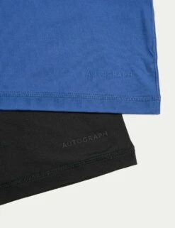 2pk Sport Crew Neck T-Shirt Vests With Stretch -Marksandspencer Sale Store 2pk crew neck sports vests 1