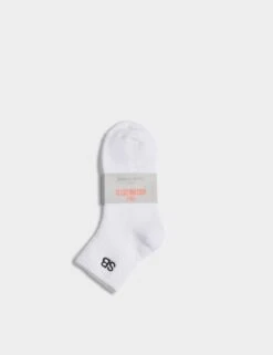 Sweaty Betty 2pk Logo Cotton Rich Ankle High Socks 9 Sweaty Betty 2pk Logo Cotton Rich Ankle High Socks -Marksandspencer Sale Store 2pk logo cotton rich ankle high socks 3