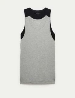 2pk Modal Rich 360 Flex Sleeveless Vest -Marksandspencer Sale Store 2pk modal rich 360 flex sleeveless vest 10