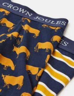 Joules 2pk Pure Cotton Jersey Printed Boxers -Marksandspencer Sale Store 2pk pure cotton jersey printed boxers 10
