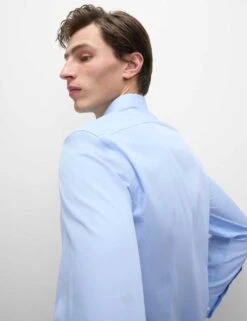 2pk Skinny Fit Easy Iron Cotton Blend Shirts -Marksandspencer Sale Store 2pk skinny fit easy iron cotton blend shirts 9