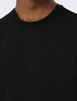 Only & Sons 2pk Slim Fit Cotton Rich Crew Neck T-Shirts -Marksandspencer Sale Store 2pk slim fit cotton rich crew neck t shirts 14