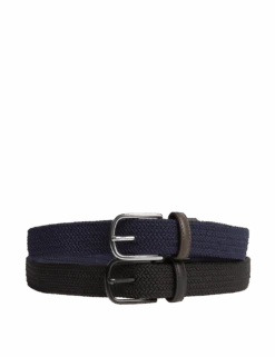 2pk Stretch Woven Active Waist Belts -Marksandspencer Sale Store 2pk stretch woven active waist belts