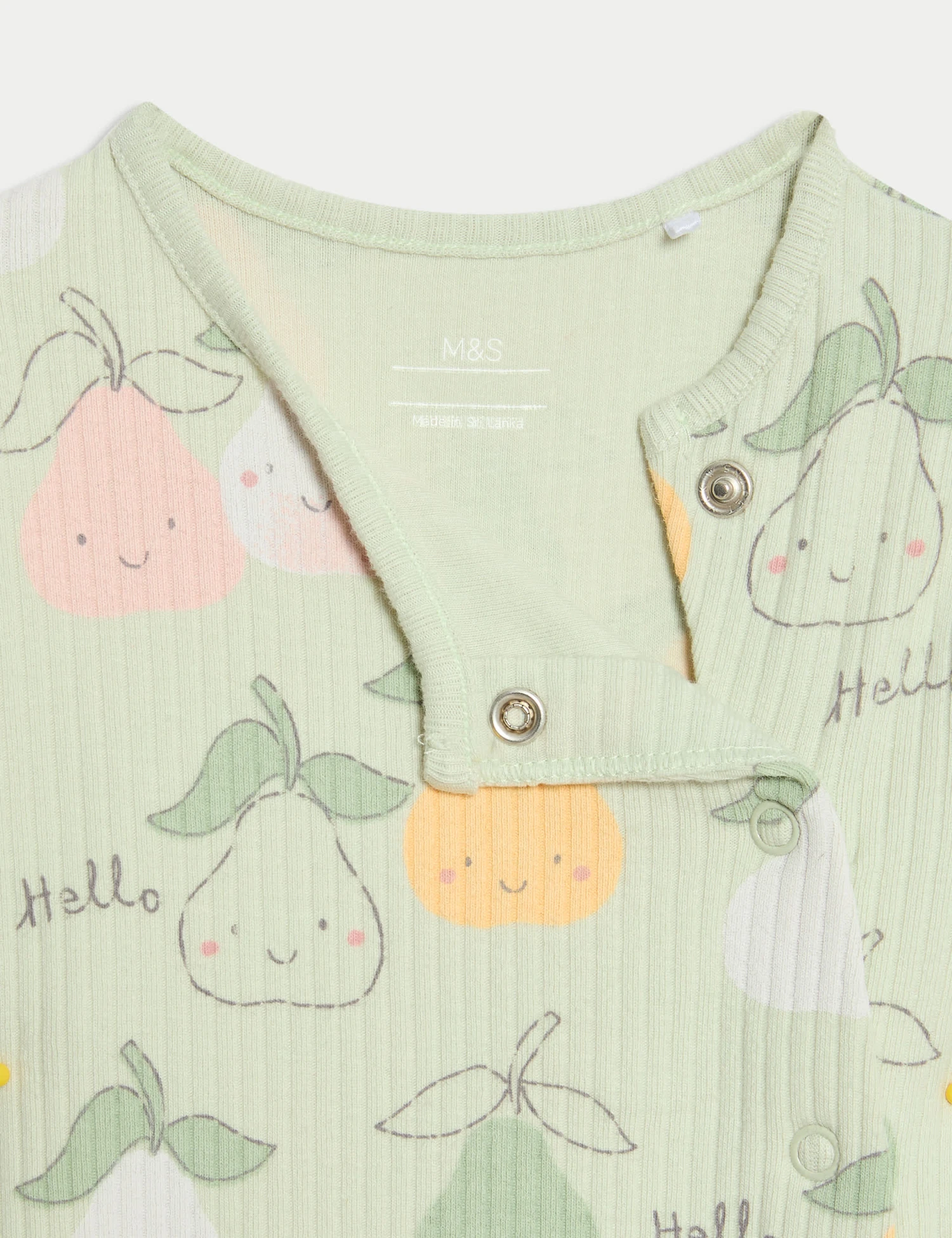 3pk Cotton Rich Sleepsuits (6½lbs-3 Yrs) 4 3pk Cotton Rich Sleepsuits (6½lbs-3 Yrs) - Image 4