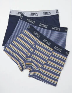 3pk Cotton Rich Striped Boxers