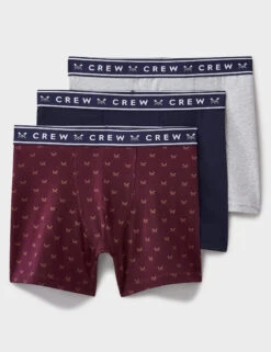 3pk Cotton Stretch Jersey Assorted Boxers