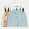 3pk Pure Cotton Striped Shorts (0-3 Yrs) -Marksandspencer Sale Store 3pk Pure Cotton Striped Shorts 0 3 Yrs