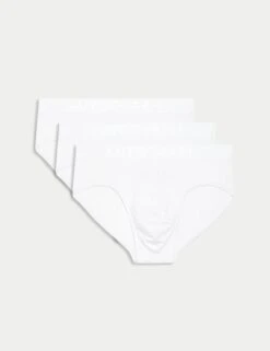 3pk Supima® Cotton Drop Needle Brief Box -Marksandspencer Sale Store 3pk Supima Cotton Drop Needle Brief Box 2