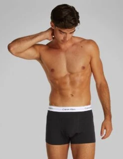 Calvin Klein 3pk Icon Cotton Stretch Trunks -Marksandspencer Sale Store 3pk icon cotton stretch trunks 19
