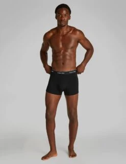 Calvin Klein 3pk Icon Cotton Stretch Trunks -Marksandspencer Sale Store 3pk icon cotton stretch trunks 5