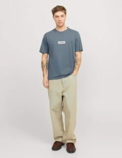 Jack & Jones 3pk Pure Cotton Logo Print T-Shirts -Marksandspencer Sale Store 3pk pure cotton logo print t shirts 7