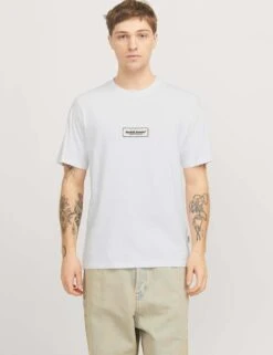 Jack & Jones 3pk Pure Cotton Logo Print T-Shirts -Marksandspencer Sale Store 3pk pure cotton logo print t shirts 9