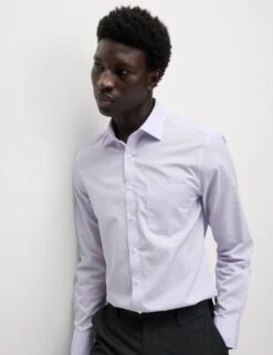 3pk Slim Fit Easy Iron Cotton Blend Shirts -Marksandspencer Sale Store 3pk slim fit easy iron cotton blend shirts 5