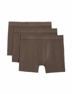 3pk Supima® Cotton Modal Supersoft Trunk Box -Marksandspencer Sale Store 3pk supima cotton blend trunks