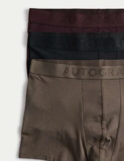 3pk Supima® Cotton Modal Supersoft Trunk Box -Marksandspencer Sale Store 3pk supima cotton blend trunks 3