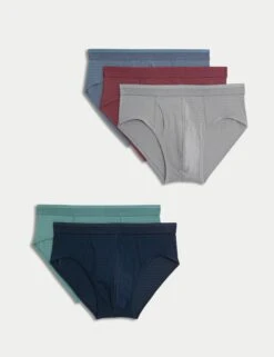 5pk Cool & Fresh™ Textured Stripe Briefs