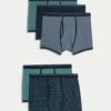 5pk Cotton Rich Stretch Cool & Fresh™ Geometric Trunks -Marksandspencer Sale Store 5pk Cotton Rich Stretch Cool Fresh Geometric Trunks
