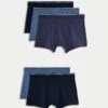 5pk Cotton Stretch Cool & Fresh™ Marl Trunks -Marksandspencer Sale Store 5pk Cotton Stretch Cool Fresh Marl Trunks