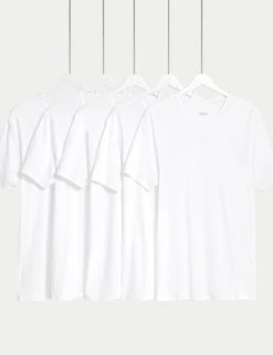 5pk Essential Cotton T-Shirt Vests
