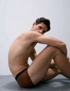 5pk Microskin Geometric Printed Hipsters