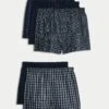 5pk Pure Cotton Assorted Woven Boxers -Marksandspencer Sale Store 5pk Pure Cotton Assorted Woven Boxers