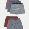 5pk Pure Cotton Cool & Fresh™ Striped Boxers -Marksandspencer Sale Store 5pk Pure Cotton Cool Fresh Striped Boxers