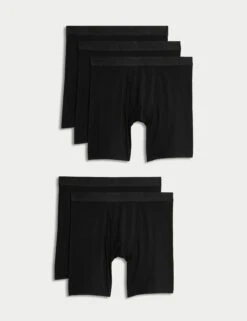 5pk Supima Cotton Modal Longer Length Trunks -Marksandspencer Sale Store 5pk Supima Cotton Modal Longer Length Trunks 2