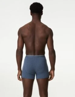 5pk Cotton Stretch Cool & Fresh™ Marl Trunks -Marksandspencer Sale Store 5pk cotton stretch cool and fresh marl trunks 3