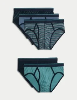5pk Cotton Stretch Printed Briefs -Marksandspencer Sale Store 5pk cotton stretch printed briefs 1