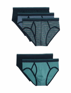 5pk Cotton Stretch Printed Briefs -Marksandspencer Sale Store 5pk cotton stretch printed briefs
