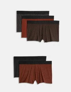 5pk Microskin Geometric Printed Hipsters -Marksandspencer Sale Store 5pk microskin geometric printed hipsters 11